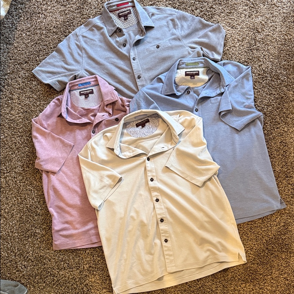 Johnston & Murphy Birds Eye Shirts